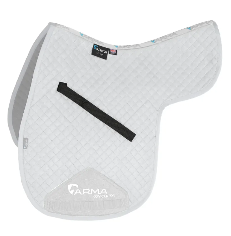 Shires ARMA Suede Numnah - White